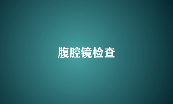 腹腔镜检查