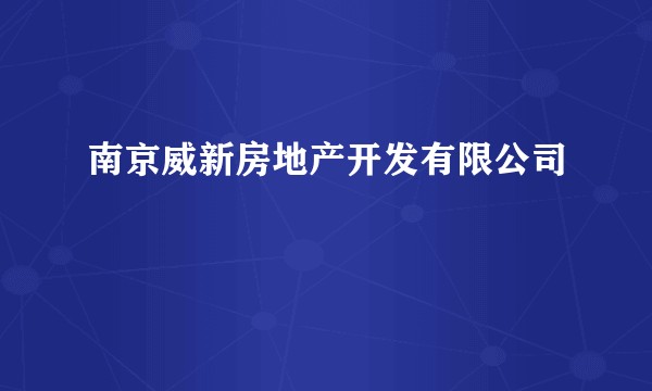 南京威新房地产开发有限公司
