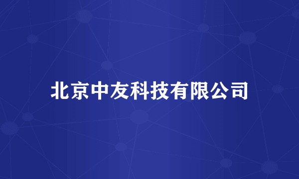 北京中友科技有限公司