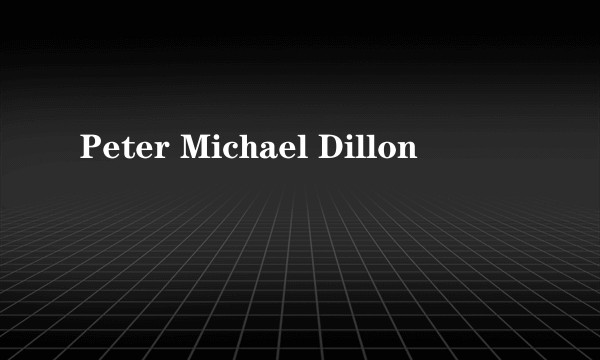 Peter Michael Dillon
