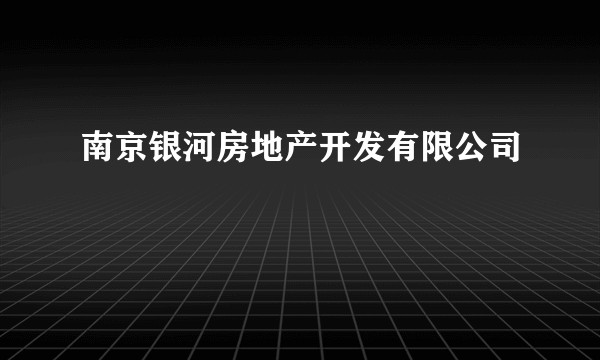 南京银河房地产开发有限公司