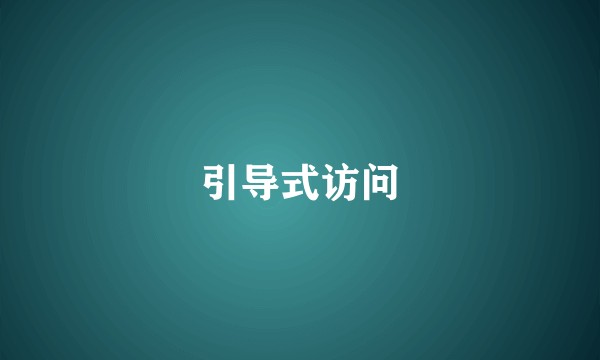 引导式访问