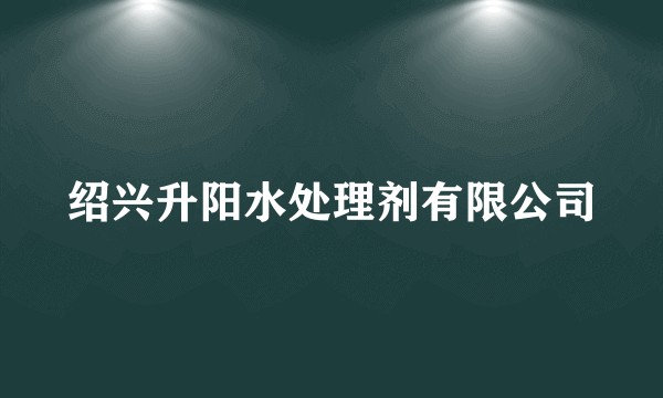 绍兴升阳水处理剂有限公司