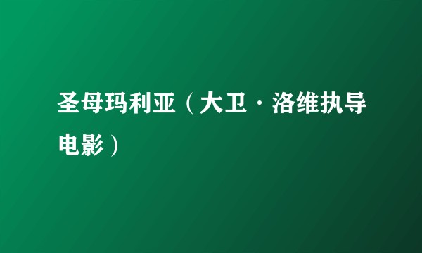 圣母玛利亚（大卫·洛维执导电影）