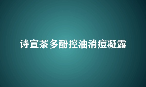 诗宣茶多酚控油消痘凝露
