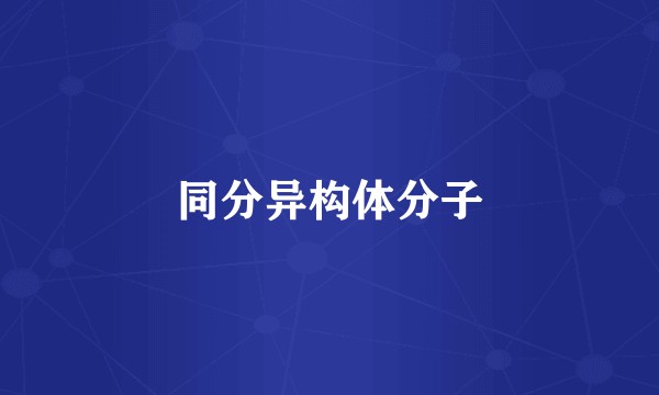 同分异构体分子