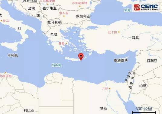 10·12克里特岛海域地震