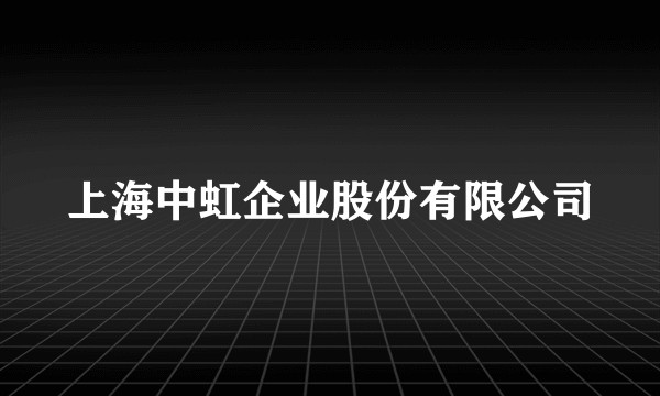 上海中虹企业股份有限公司