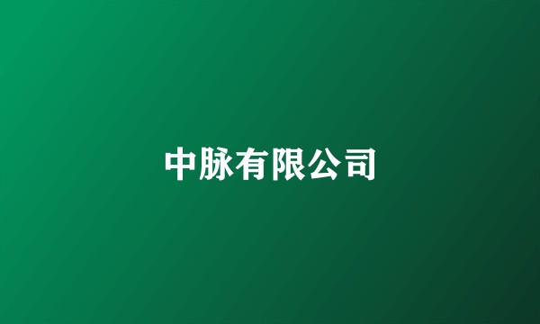 中脉有限公司