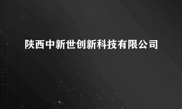 陕西中新世创新科技有限公司