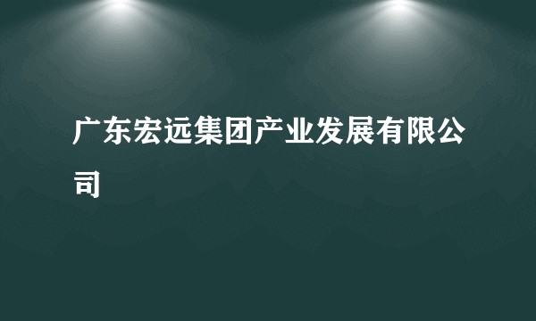 广东宏远集团产业发展有限公司