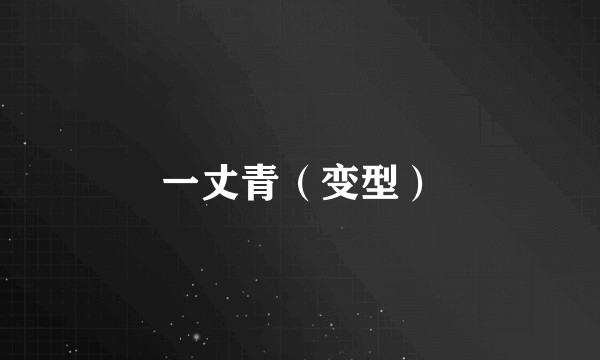 一丈青（变型）