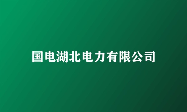 国电湖北电力有限公司