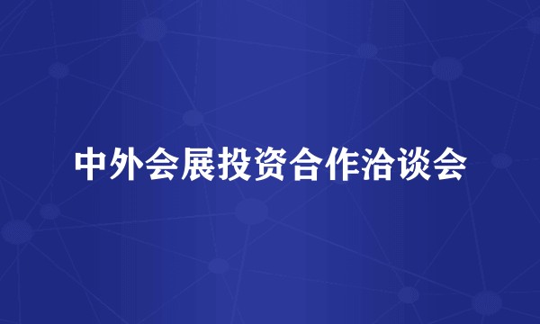 中外会展投资合作洽谈会
