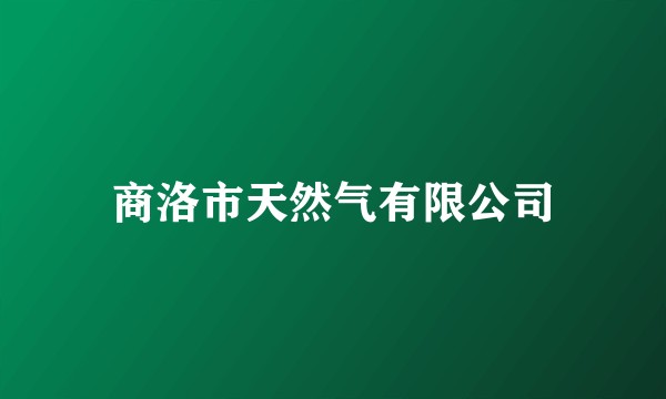 商洛市天然气有限公司