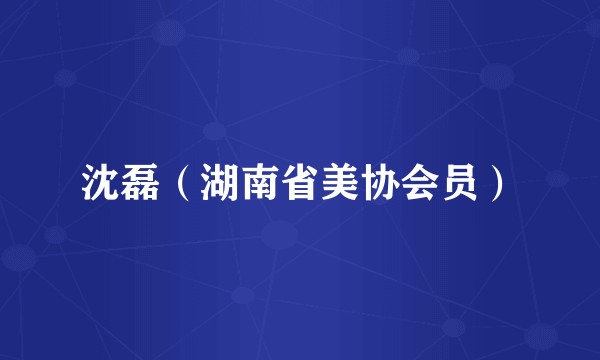 沈磊（湖南省美协会员）