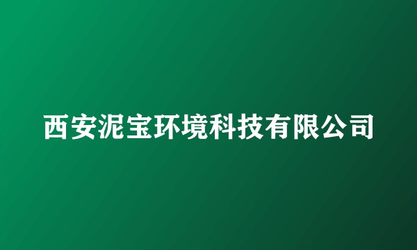 西安泥宝环境科技有限公司