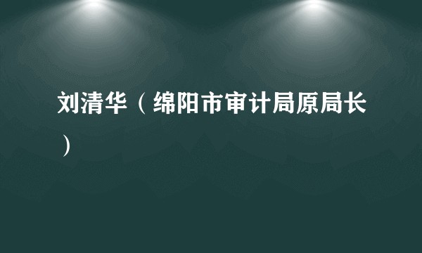 刘清华（绵阳市审计局原局长）
