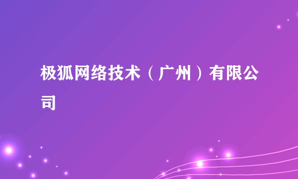 极狐网络技术（广州）有限公司