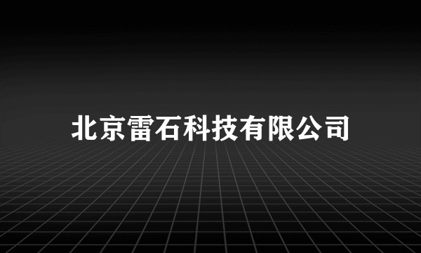 北京雷石科技有限公司