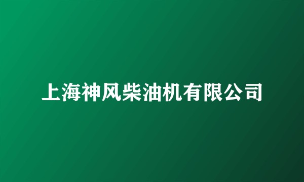 上海神风柴油机有限公司