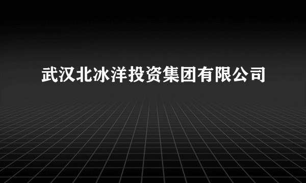 武汉北冰洋投资集团有限公司