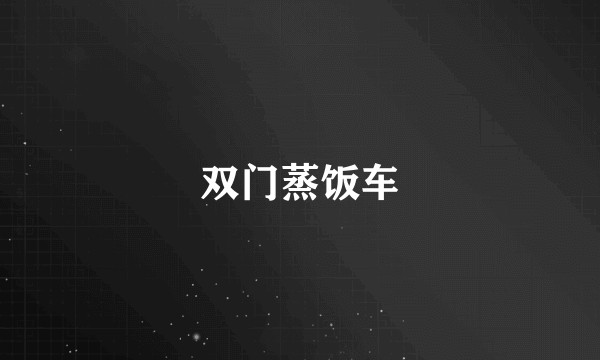 双门蒸饭车