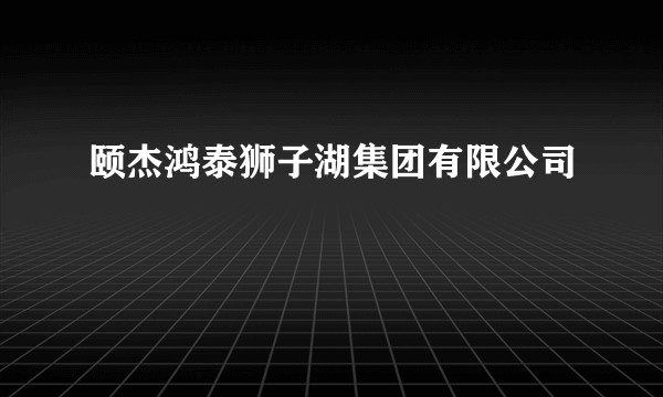 颐杰鸿泰狮子湖集团有限公司