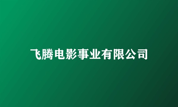 飞腾电影事业有限公司