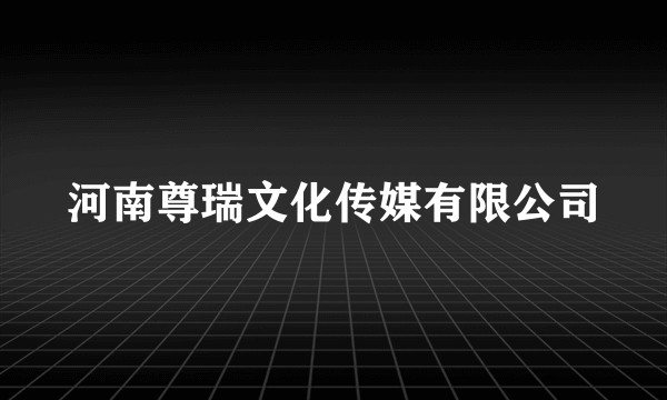 河南尊瑞文化传媒有限公司