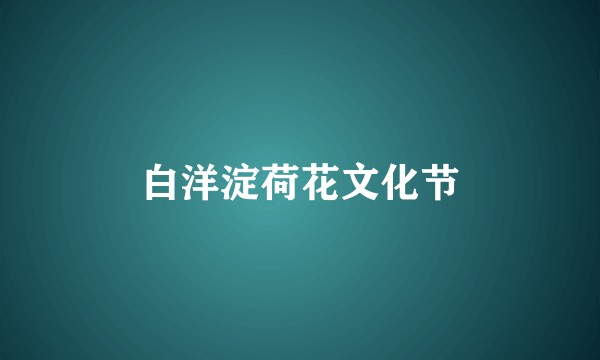 白洋淀荷花文化节