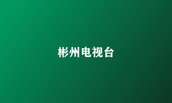 彬州电视台