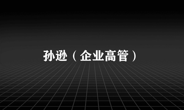 孙逊（企业高管）
