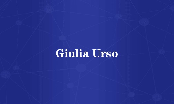 Giulia Urso