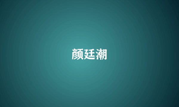 颜廷潮
