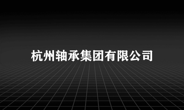 杭州轴承集团有限公司