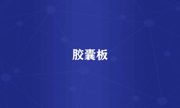胶囊板