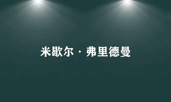 米歇尔·弗里德曼