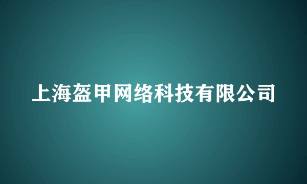 上海盔甲网络科技有限公司