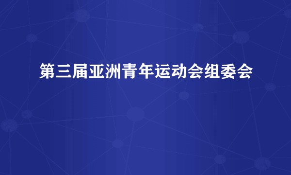 第三届亚洲青年运动会组委会