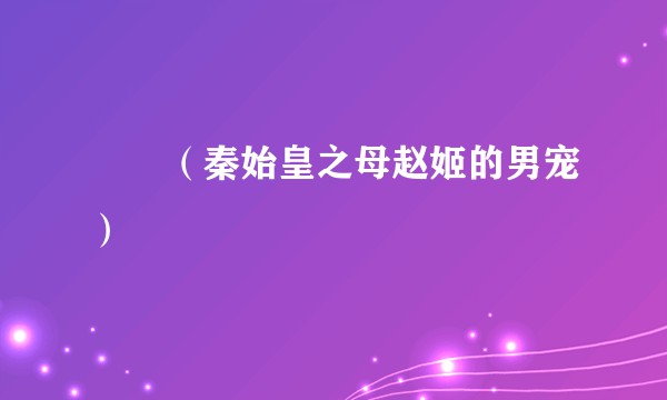 嫪毐（秦始皇之母赵姬的男宠）