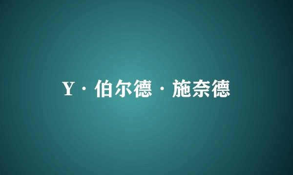 Y·伯尔德·施奈德