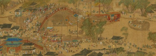 宋张择端清明易简图卷