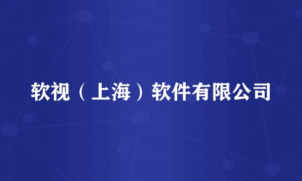 软视（上海）软件有限公司