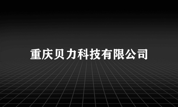 重庆贝力科技有限公司