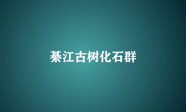 綦江古树化石群
