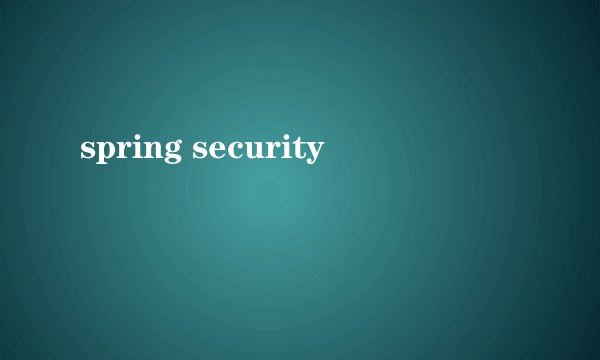 spring security