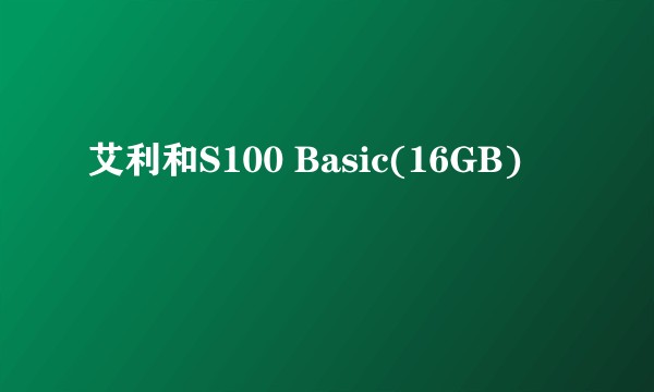 艾利和S100 Basic(16GB)