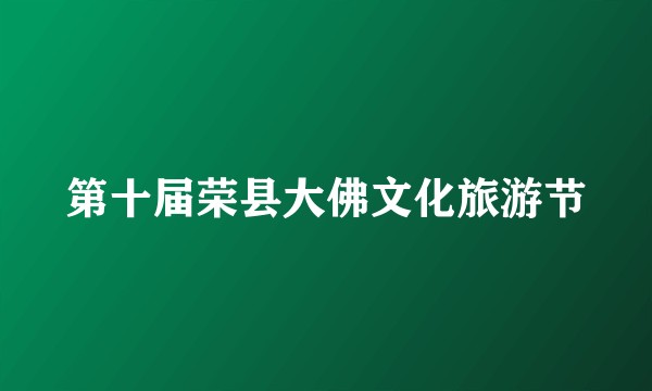 第十届荣县大佛文化旅游节