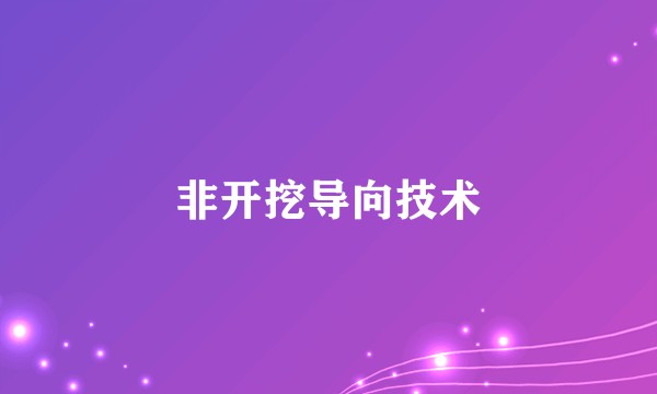 非开挖导向技术